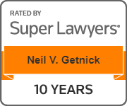 Rated by Super Lawyers - Neil V. Getnick - 10 Years